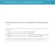 Tablet Screenshot of internetscriptieprijs.nl